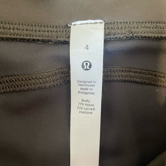 Lululemon 25” Invigorate High Rise Dark Olive size 4 - Picture 7 of 10